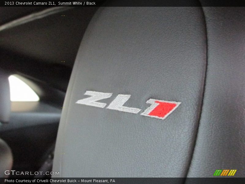 Summit White / Black 2013 Chevrolet Camaro ZL1