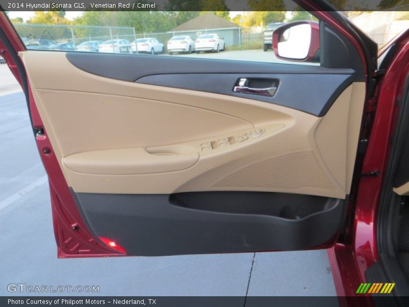 Venetian Red / Camel 2014 Hyundai Sonata GLS