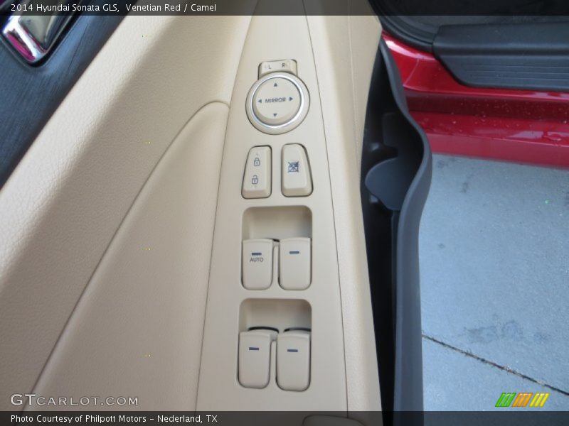 Venetian Red / Camel 2014 Hyundai Sonata GLS