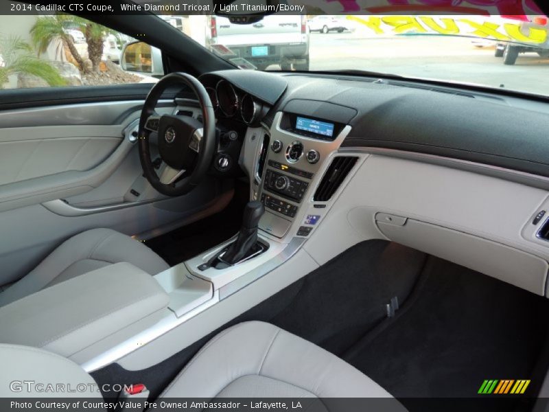  2014 CTS Coupe Light Titanium/Ebony Interior