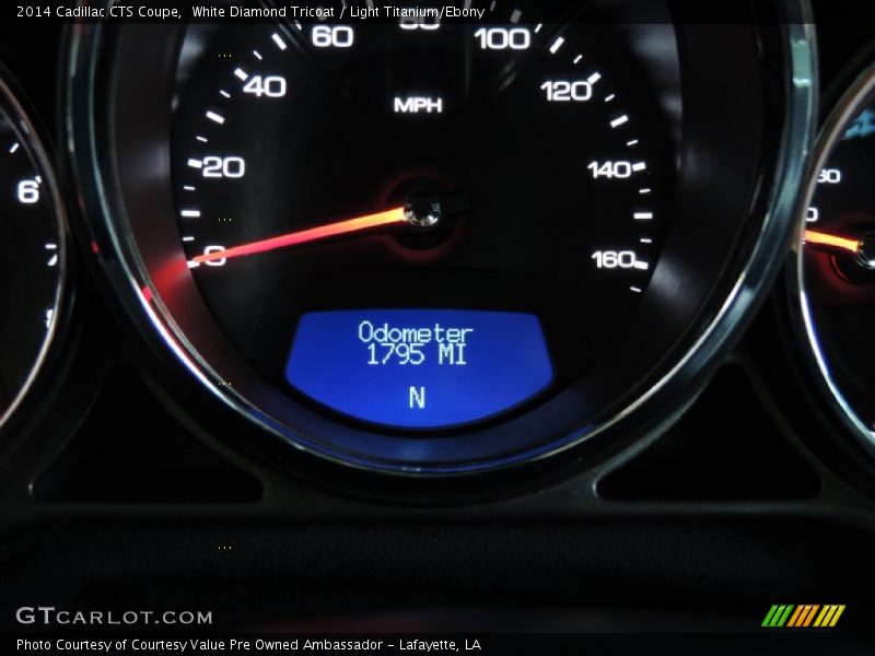 White Diamond Tricoat / Light Titanium/Ebony 2014 Cadillac CTS Coupe