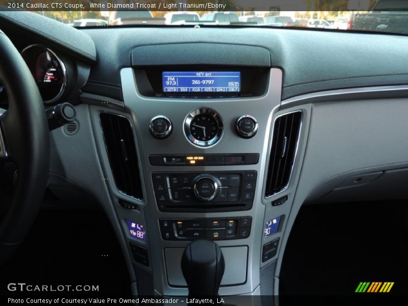 White Diamond Tricoat / Light Titanium/Ebony 2014 Cadillac CTS Coupe