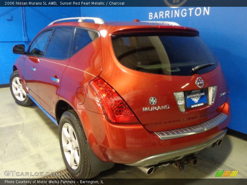 Sunset Red Pearl Metallic / Charcoal 2006 Nissan Murano SL AWD