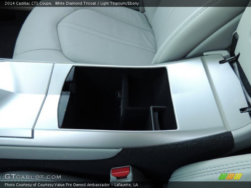 White Diamond Tricoat / Light Titanium/Ebony 2014 Cadillac CTS Coupe