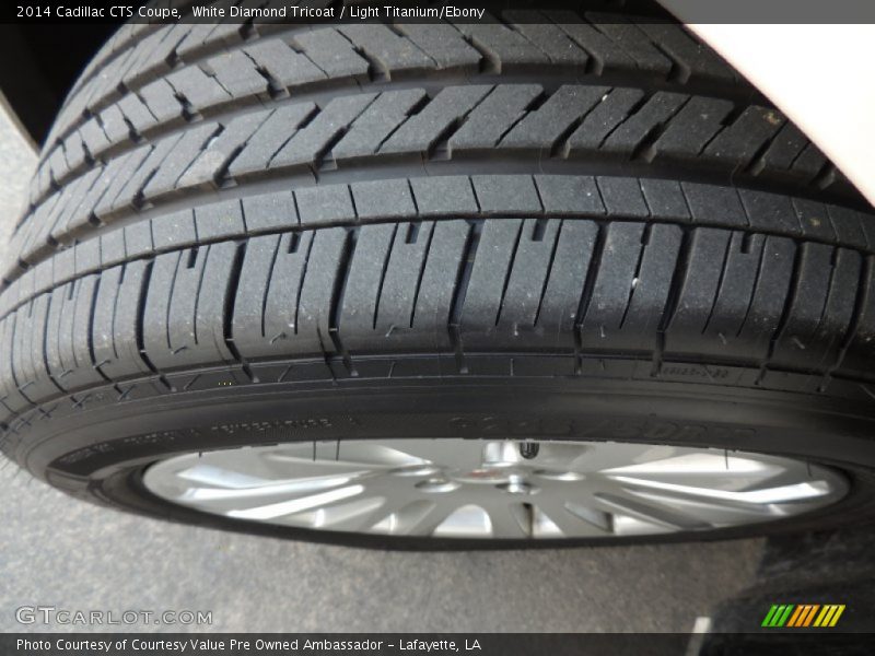 White Diamond Tricoat / Light Titanium/Ebony 2014 Cadillac CTS Coupe