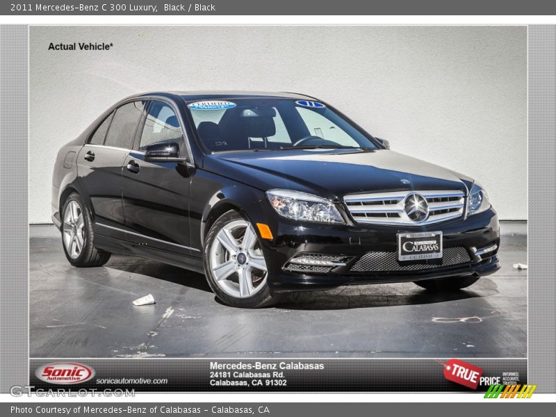 Black / Black 2011 Mercedes-Benz C 300 Luxury