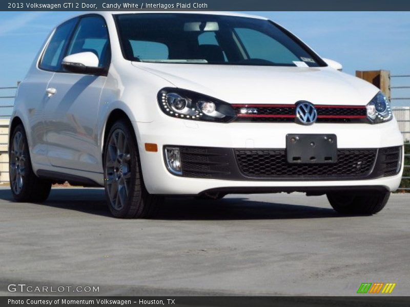Candy White / Interlagos Plaid Cloth 2013 Volkswagen GTI 2 Door