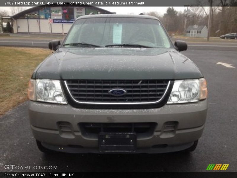 Dark Highland Green Metallic / Medium Parchment 2002 Ford Explorer XLS 4x4