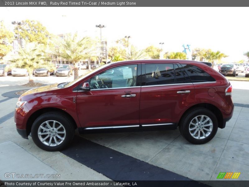 Ruby Red Tinted Tri-Coat / Medium Light Stone 2013 Lincoln MKX FWD