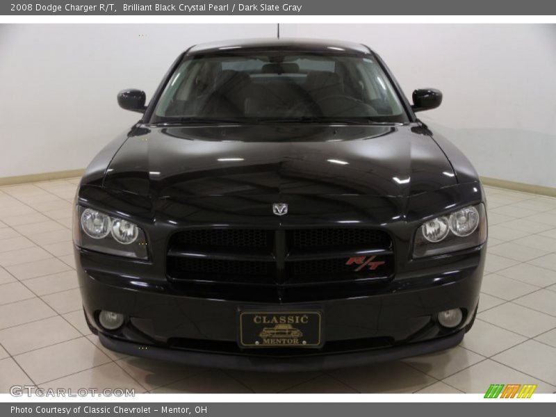 Brilliant Black Crystal Pearl / Dark Slate Gray 2008 Dodge Charger R/T