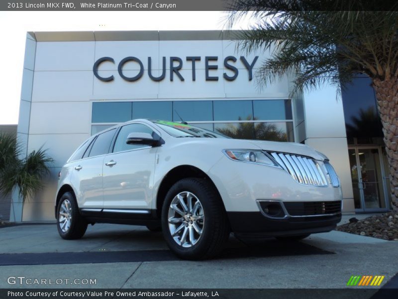 White Platinum Tri-Coat / Canyon 2013 Lincoln MKX FWD