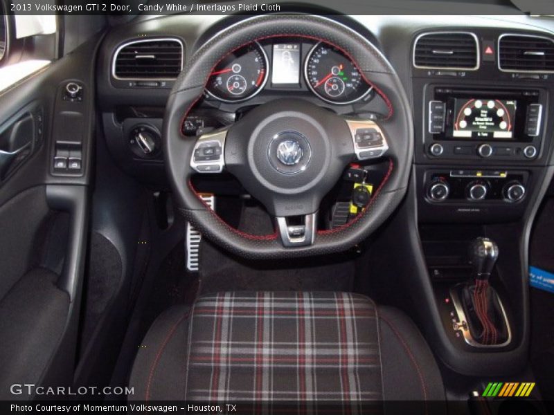 Candy White / Interlagos Plaid Cloth 2013 Volkswagen GTI 2 Door