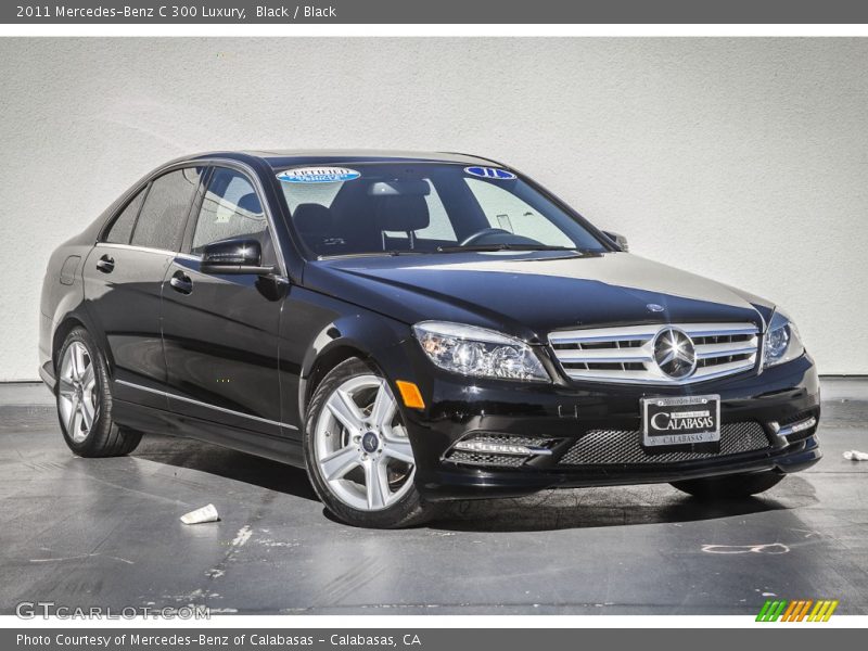 Black / Black 2011 Mercedes-Benz C 300 Luxury