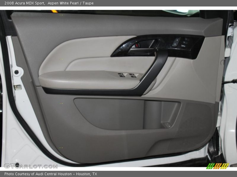 Aspen White Pearl / Taupe 2008 Acura MDX Sport