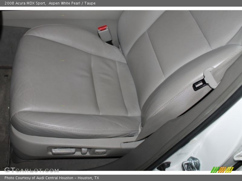 Aspen White Pearl / Taupe 2008 Acura MDX Sport