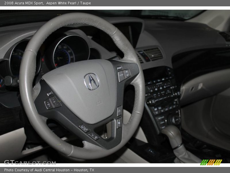 Aspen White Pearl / Taupe 2008 Acura MDX Sport