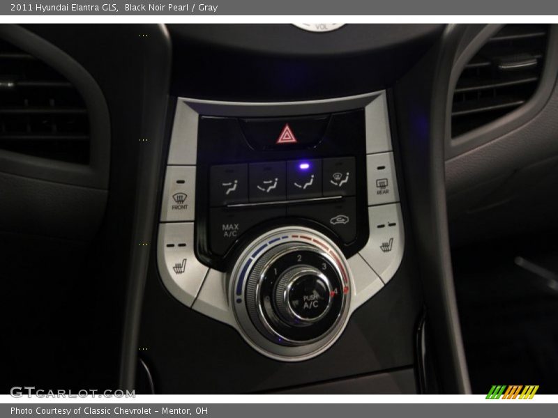 Black Noir Pearl / Gray 2011 Hyundai Elantra GLS