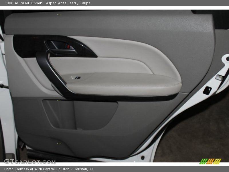 Aspen White Pearl / Taupe 2008 Acura MDX Sport