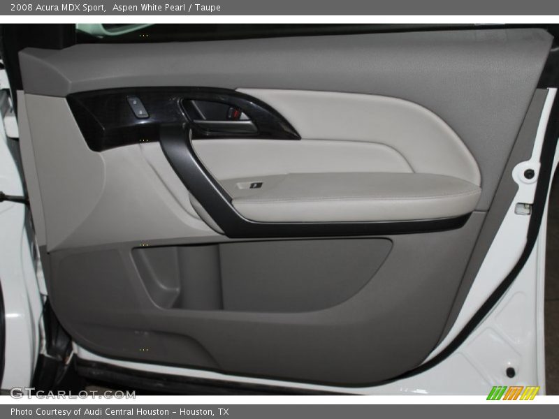 Aspen White Pearl / Taupe 2008 Acura MDX Sport