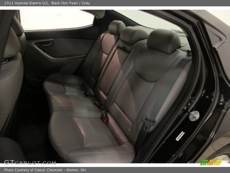 Black Noir Pearl / Gray 2011 Hyundai Elantra GLS
