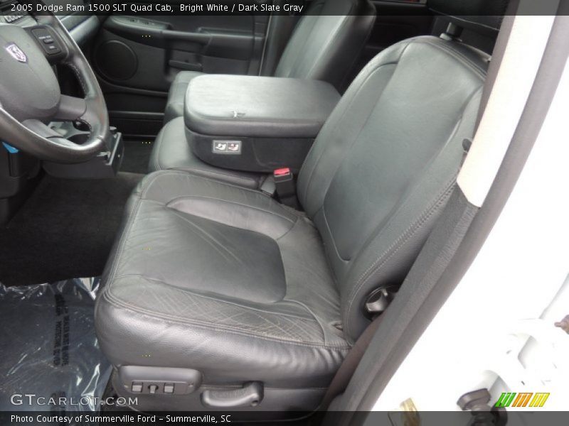Bright White / Dark Slate Gray 2005 Dodge Ram 1500 SLT Quad Cab