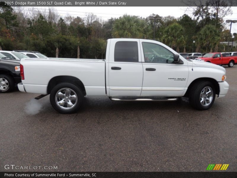 Bright White / Dark Slate Gray 2005 Dodge Ram 1500 SLT Quad Cab