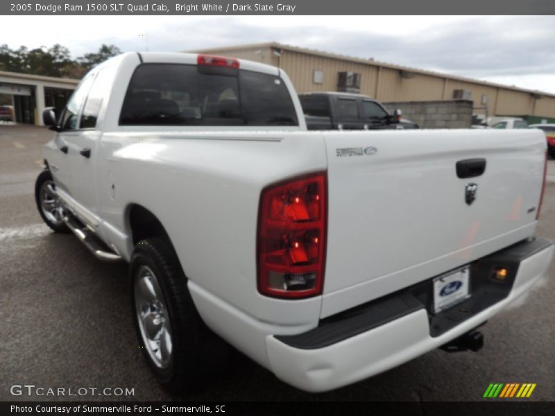 Bright White / Dark Slate Gray 2005 Dodge Ram 1500 SLT Quad Cab