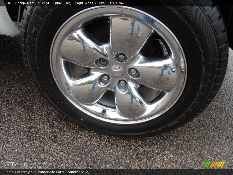 Bright White / Dark Slate Gray 2005 Dodge Ram 1500 SLT Quad Cab
