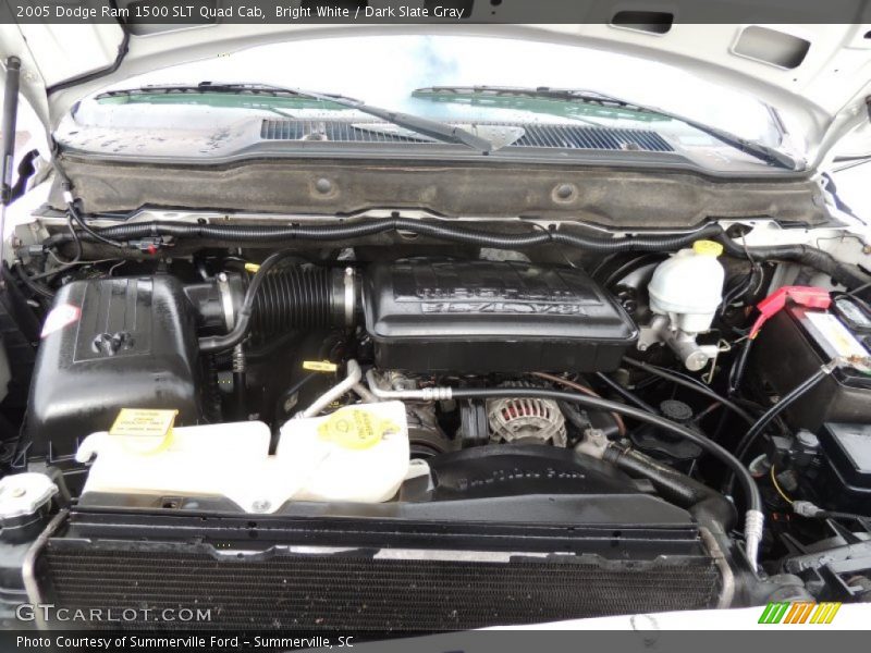 Bright White / Dark Slate Gray 2005 Dodge Ram 1500 SLT Quad Cab