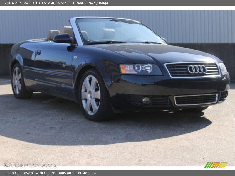 Moro Blue Pearl Effect / Beige 2004 Audi A4 1.8T Cabriolet