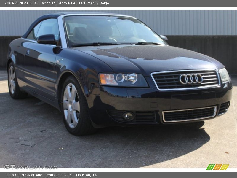 Moro Blue Pearl Effect / Beige 2004 Audi A4 1.8T Cabriolet