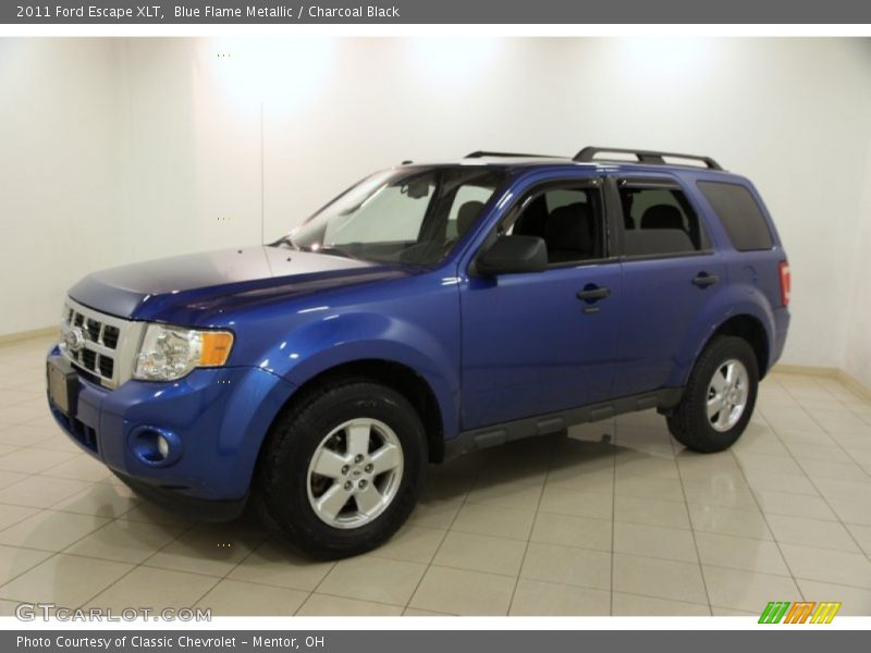 Blue Flame Metallic / Charcoal Black 2011 Ford Escape XLT