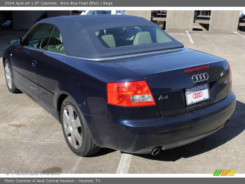 Moro Blue Pearl Effect / Beige 2004 Audi A4 1.8T Cabriolet