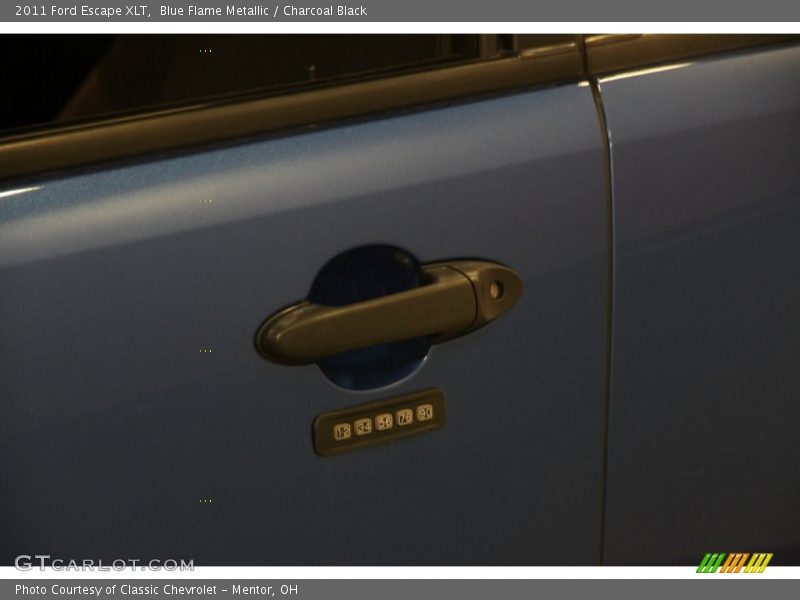 Blue Flame Metallic / Charcoal Black 2011 Ford Escape XLT