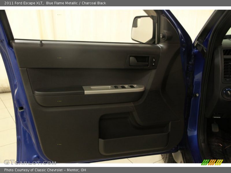 Blue Flame Metallic / Charcoal Black 2011 Ford Escape XLT