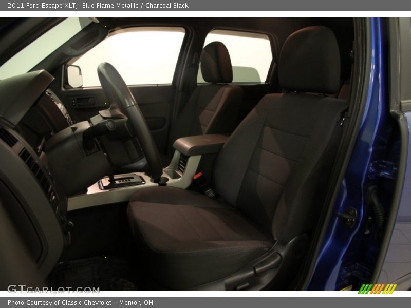 Blue Flame Metallic / Charcoal Black 2011 Ford Escape XLT