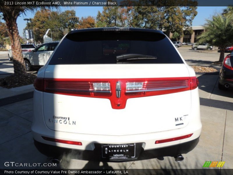 White Platinum / Charcoal Black 2013 Lincoln MKT EcoBoost AWD