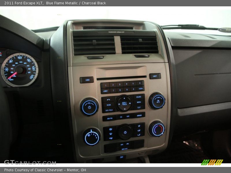 Blue Flame Metallic / Charcoal Black 2011 Ford Escape XLT