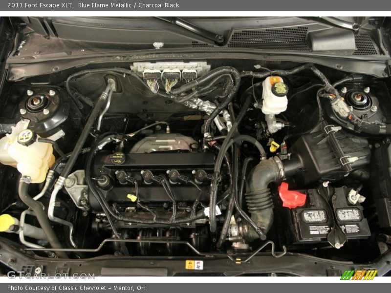 Blue Flame Metallic / Charcoal Black 2011 Ford Escape XLT