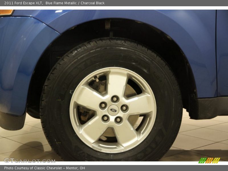 Blue Flame Metallic / Charcoal Black 2011 Ford Escape XLT