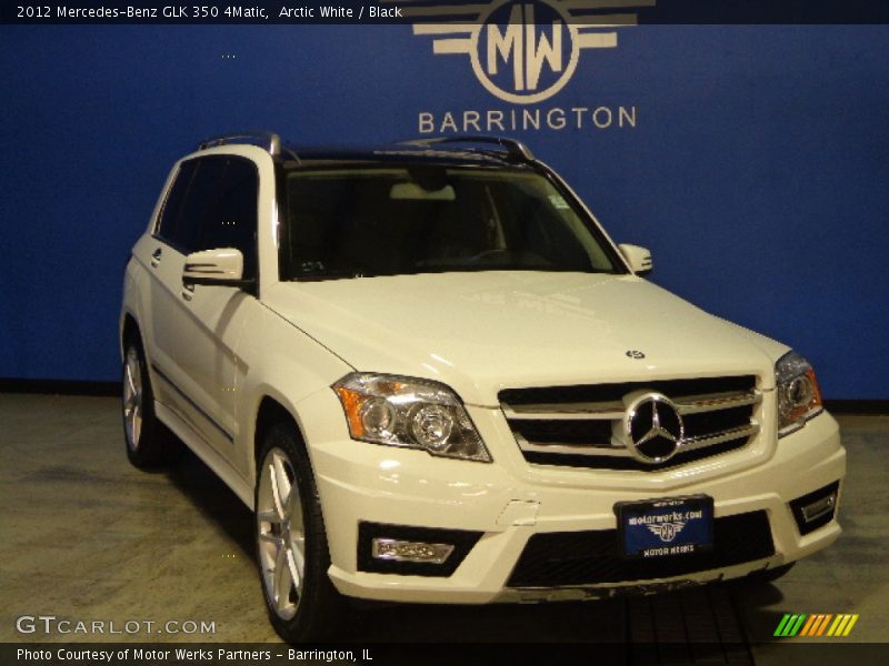 Arctic White / Black 2012 Mercedes-Benz GLK 350 4Matic