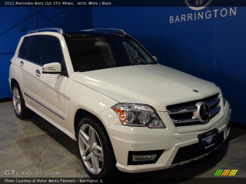 Arctic White / Black 2012 Mercedes-Benz GLK 350 4Matic