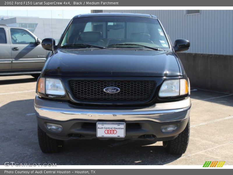 Black / Medium Parchment 2002 Ford F150 Lariat SuperCrew 4x4