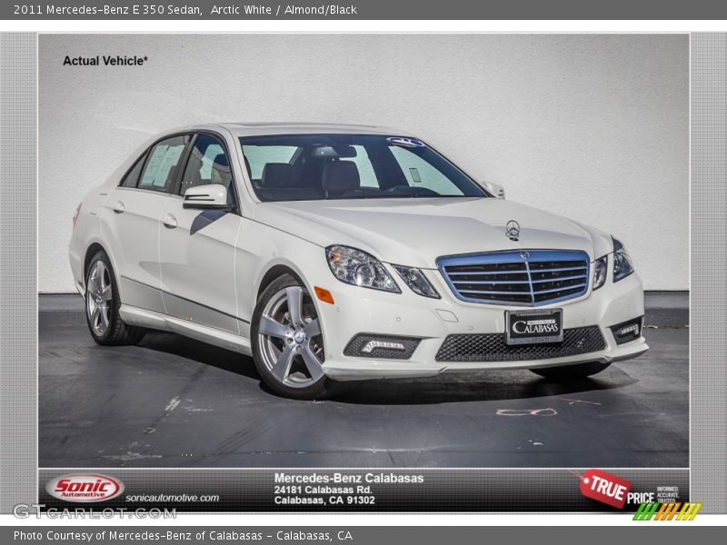 Arctic White / Almond/Black 2011 Mercedes-Benz E 350 Sedan