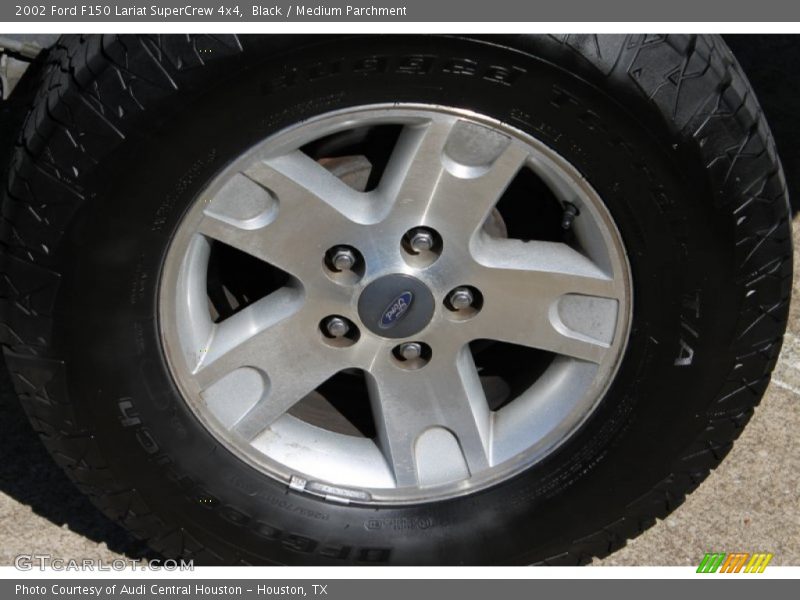 Black / Medium Parchment 2002 Ford F150 Lariat SuperCrew 4x4