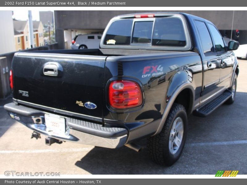 Black / Medium Parchment 2002 Ford F150 Lariat SuperCrew 4x4
