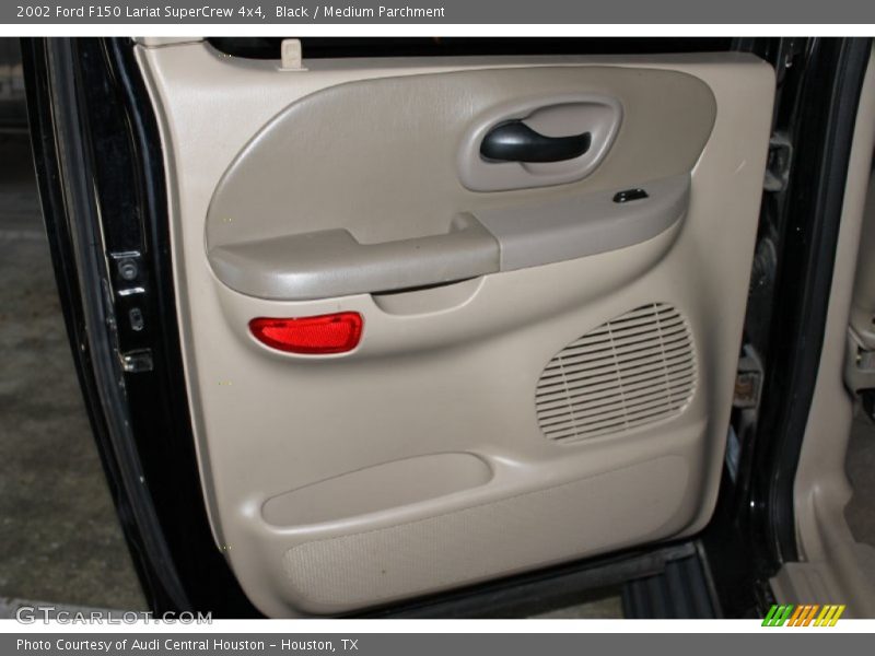 Black / Medium Parchment 2002 Ford F150 Lariat SuperCrew 4x4