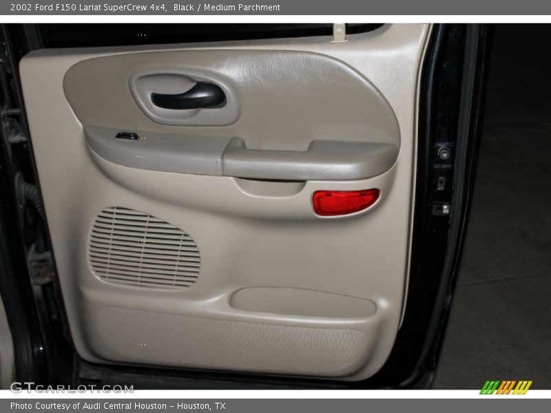 Black / Medium Parchment 2002 Ford F150 Lariat SuperCrew 4x4