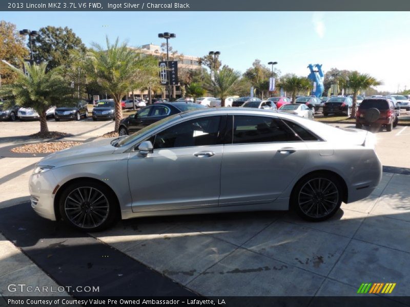 Ingot Silver / Charcoal Black 2013 Lincoln MKZ 3.7L V6 FWD
