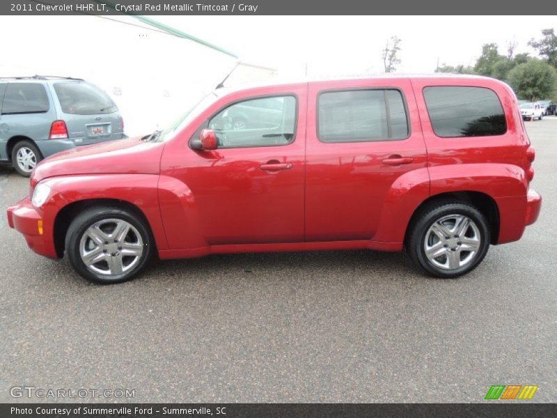 Crystal Red Metallic Tintcoat / Gray 2011 Chevrolet HHR LT
